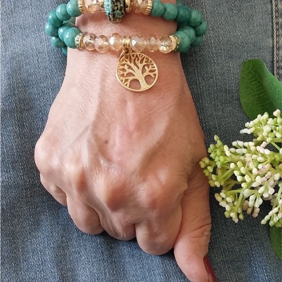 Bohemian Fashion Bracelet with leave and tree - Picture 5 of 5